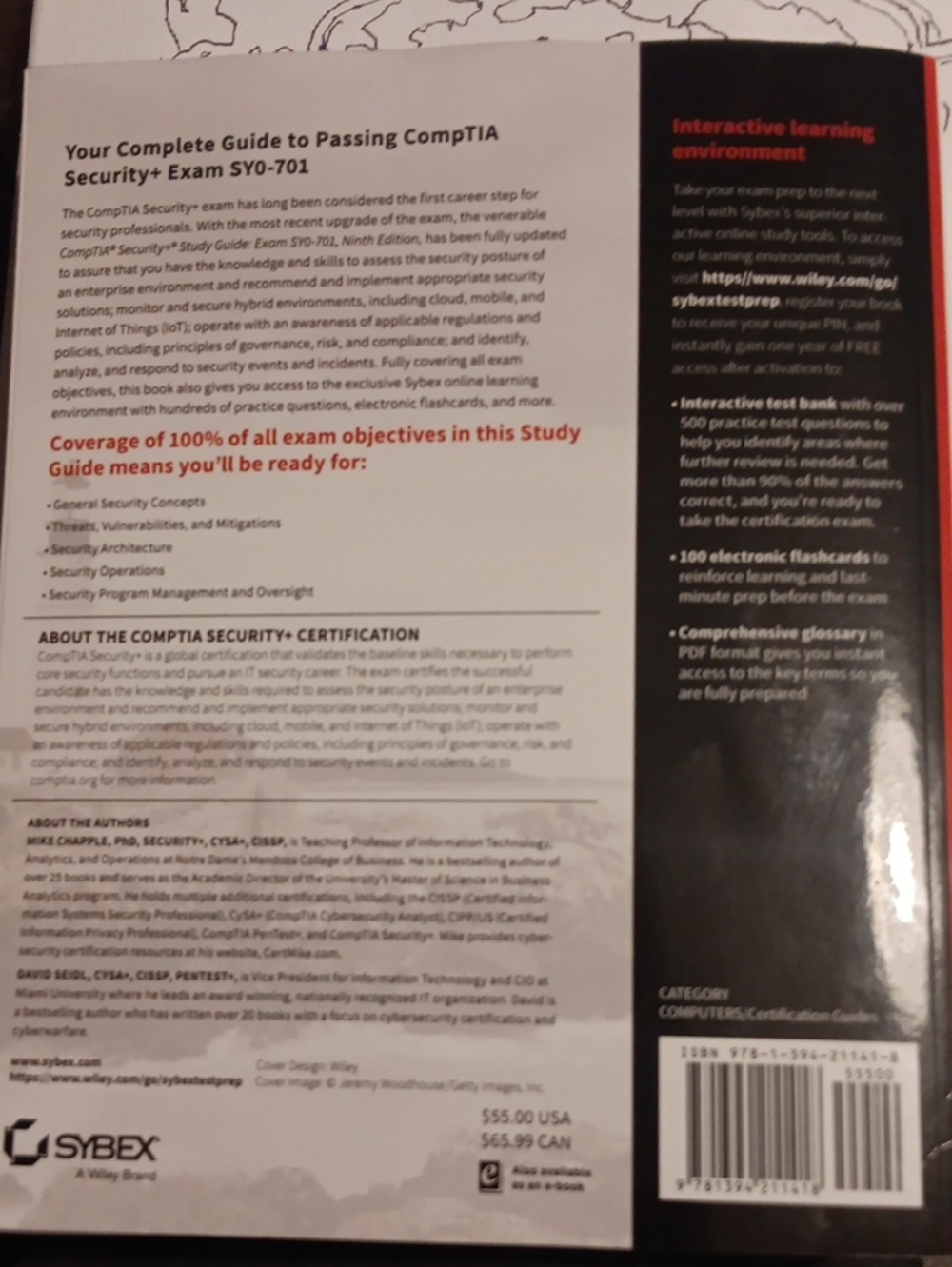 CompTIA Security+ Study Guide Notebook — Red & White Cover - Picture 4 of 4